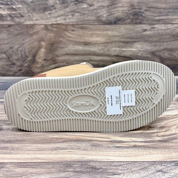 NIB Sanuk Cozy Vibe Surf Check SL Boots Ankle Booties 7 38 Tan - Picture 8 of 12